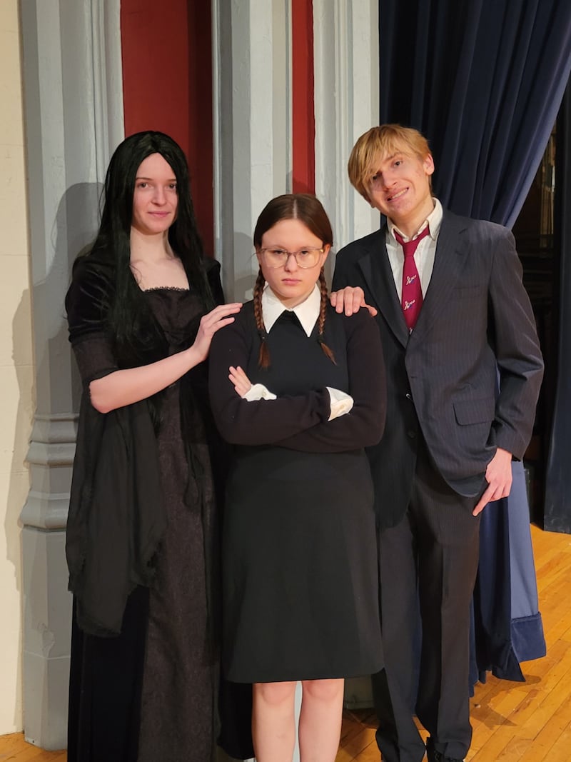 Members of the Princeton High School Drama Department cast perform in "The Addams Family Musical: School Edition." The spring musical will be presented Friday, March 27, at 7 p.m. and Sunday, March 29, at 2 p.m. Tickets are $10 and can be purchased at the door.