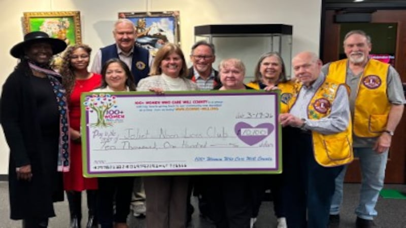 Will County women’s group donates $10,100 to Joliet Noon Lions Club