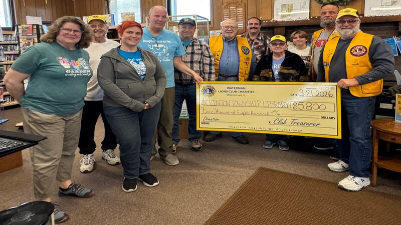 Waterman Lions Club donation supports Clinton Township Library’s children’s summer reading program
