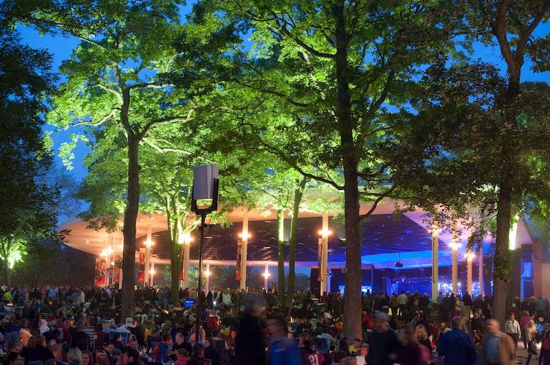 Ravinia Music Festival lawn and pavilion
