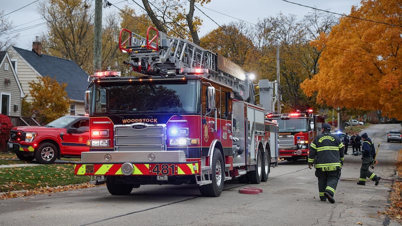 Commercial building in Woodstock catches fire
