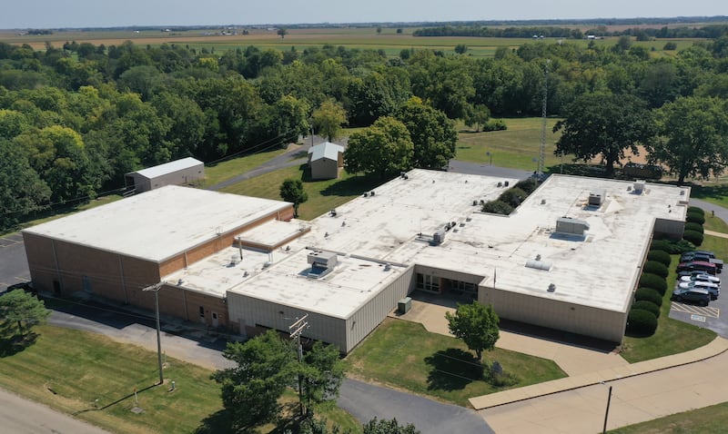 An aerial view on Thursday, Sept. 12, 2024 at the Putnam County Jr. High School in McNabb.