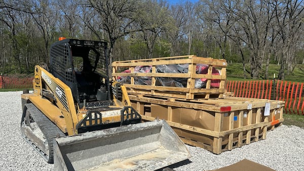 Photos: Logan’s Oasis Playground installation begins at Marilla Park in Streator