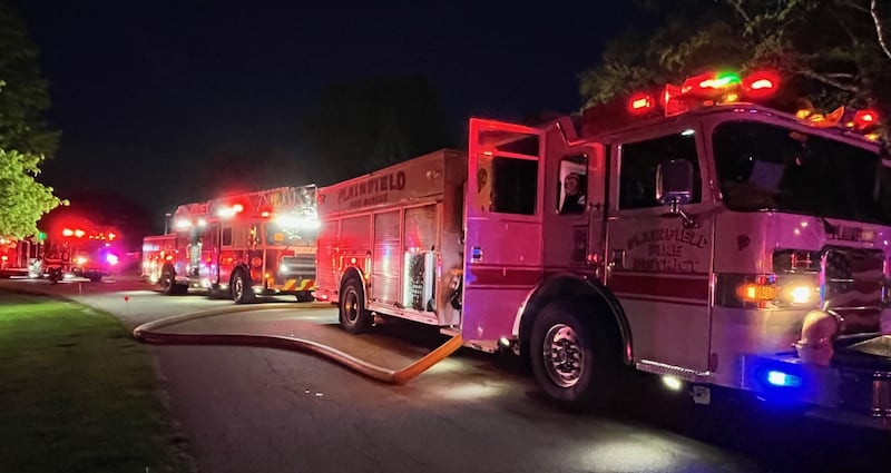 The Plainfield Fire Protection District responded to a house fire in the 25100 block of West Pauline Drive in Plainfield on Wednesday, April 30, 2025.