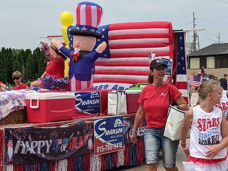 Sandwich Park District’s Freedom Days Parade marched through downtown Sandwich on July 1.