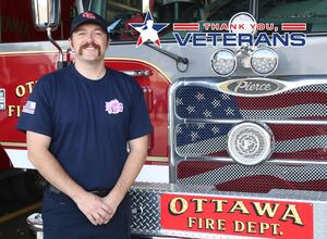 Brian Ksiazak follows family footsteps from Army to Ottawa Fire Dept.