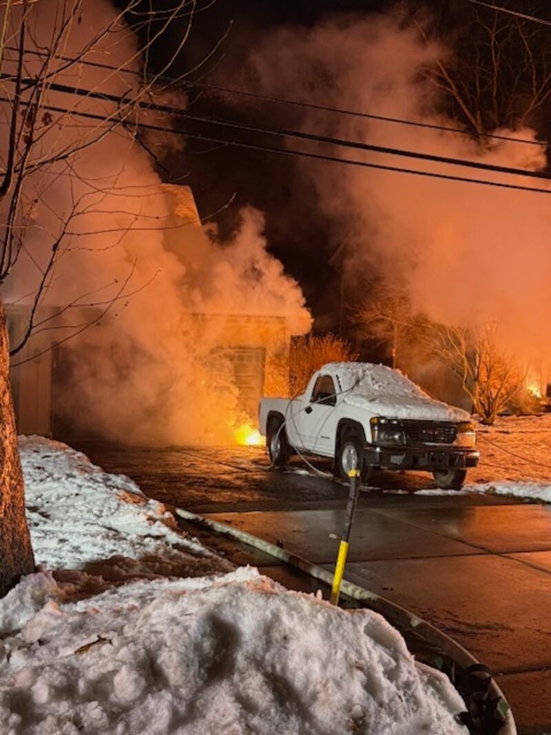 The Algonquin-Lake in the Hills Fire Protection District put out a fire involving live wires at the 800 block of Oceola Drive in Algonquin on Dec. 10, 2025.