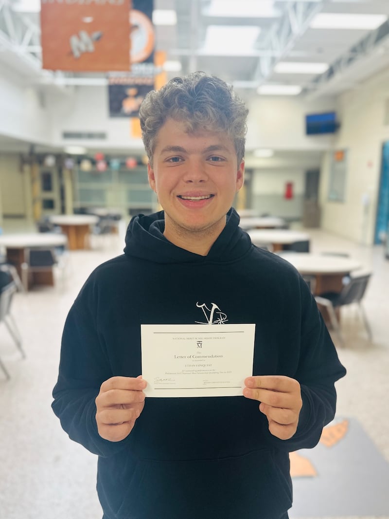 Ethan Conquest, who has been named a Commended Student by the National Merit Scholarship Program.