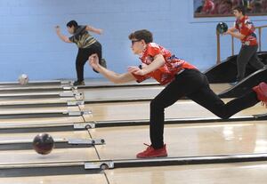 Photos: Oregon High School bowlers host Harvard