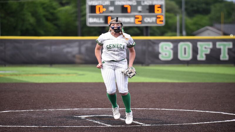 Tessa Krull’s shutout, Hayden Pfeifer’s homer power Seneca past Coal City in sectional semis