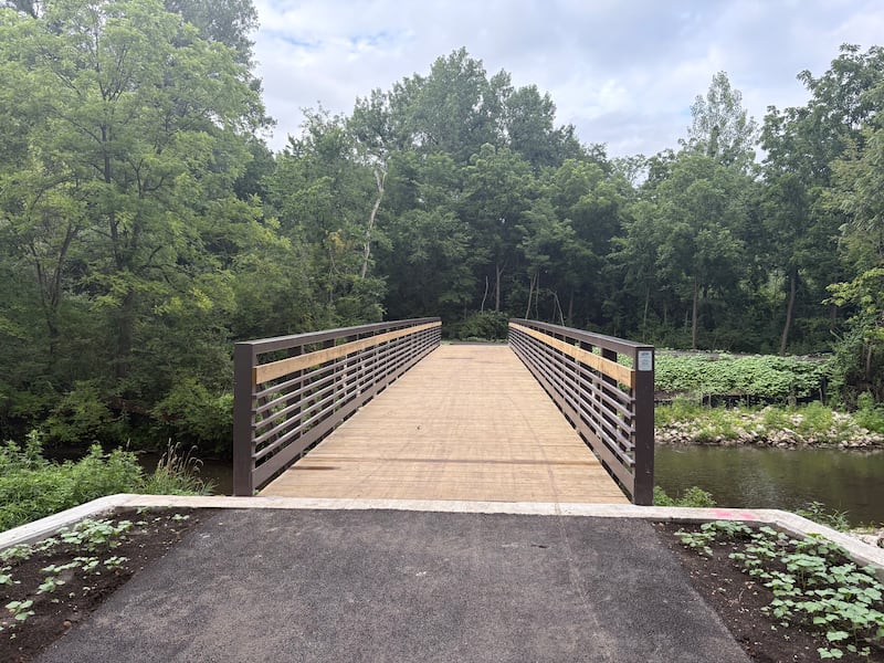 The Bridge at Belle Vue Park in Sugar Grove connects Belle Vue Lane to the south via a 10-foot wide shared-use path with the Virgil Gilman Trail to the north, allowing residents to connect to other areas for walking, biking and similar activities.