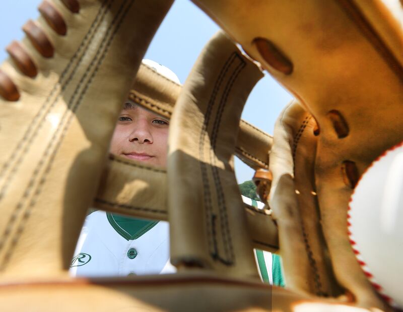 St. Bede's Alan Spencer poses or a photo on Thursday, June 5, 2025 at St. Bede academy.