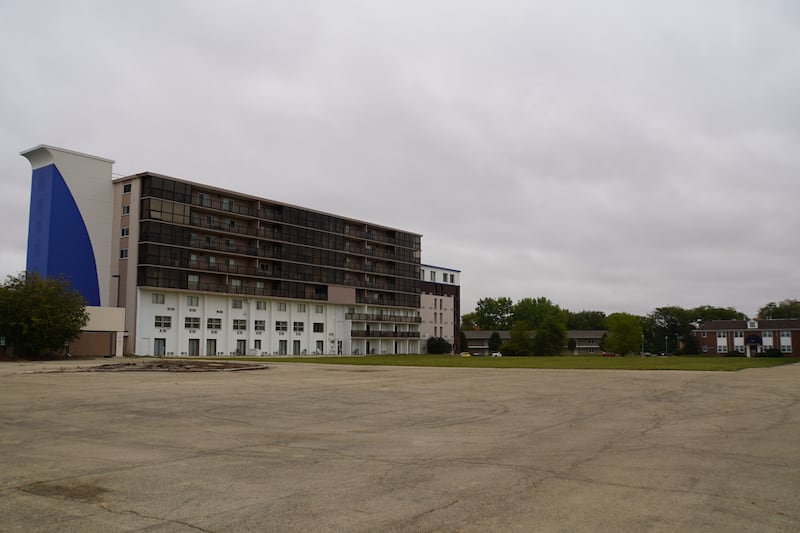 The Hickory Grove building demolition was completed in early 2021 and the land has been vacant since. The city assumed ownership of the deteriorating building in early 2020 for $1 with the intention of demolishing it and seeing development of the property.