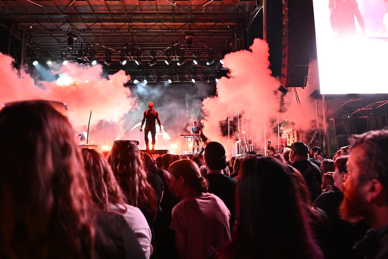 Chris Daughtry performs during the Bradley 315 Music Fest with his band, Daughtry, on Friday, June 6, 2025.