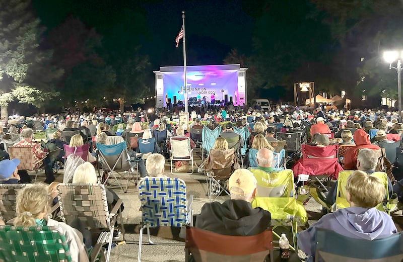 An estimated crowd of 2,500 turned out to listen to The Fortunate Sons, a Creedance Clearwater tribute band, during the Jamboree Concert Series in Mt. Morris on Friday, Aug, 29, 2025.