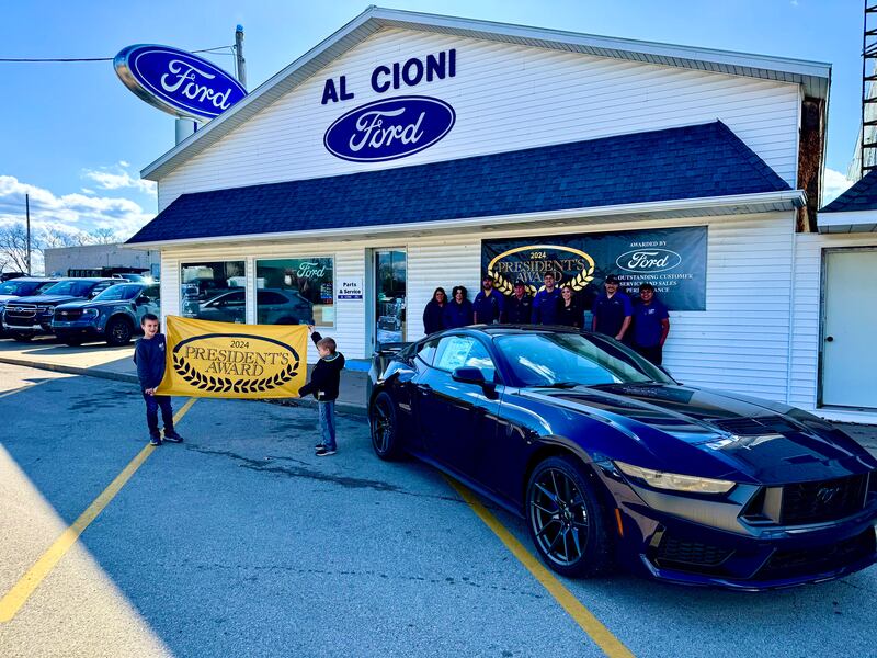 Al Cioni Ford in Granville received the 2024 President’s Award, on behalf of Ford Motor Company.