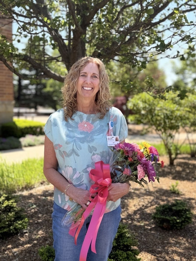 Kim Kennedy of Mendota was named the recipient of the 45th Annual Conkey Family Award at OSF HealthCare Saint Paul Medical Center for her nearly 40 years of service and dedication to the mission of OSF HealthCare.