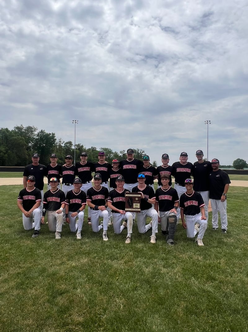 The Fulton baseball team is pictured after beating Orion 5-0 to win a fifth straight regional title on Saturday, May 30, 2026.