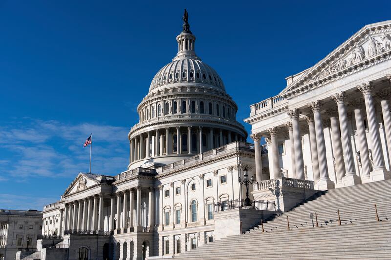 The Capitol, Monday, March 3, 2025, in Washington. (AP Photo/Julia Demaree Nikhinson)