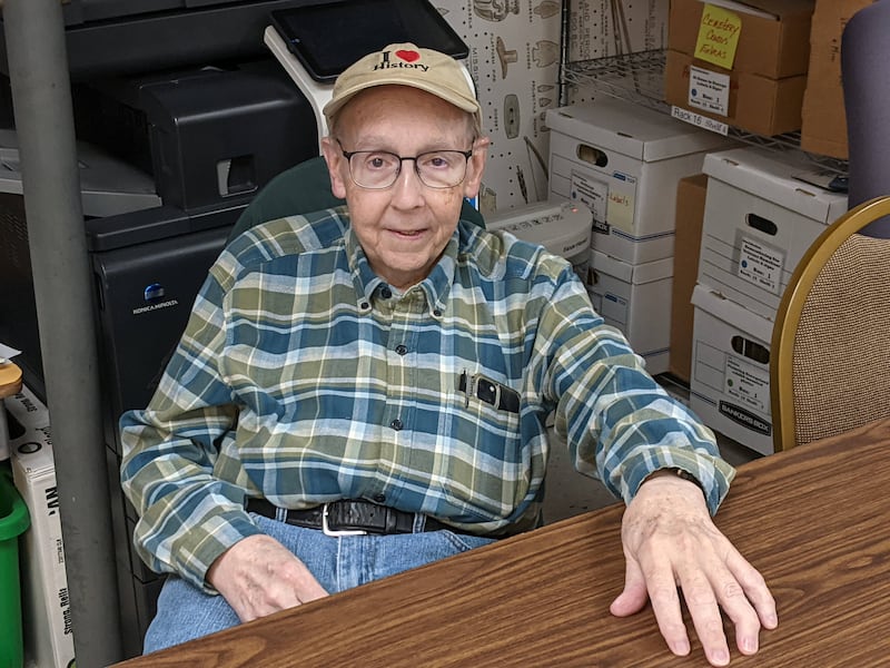 Roger Matile has been the volunteer director of the Little White School Museum in Oswego since 1994.