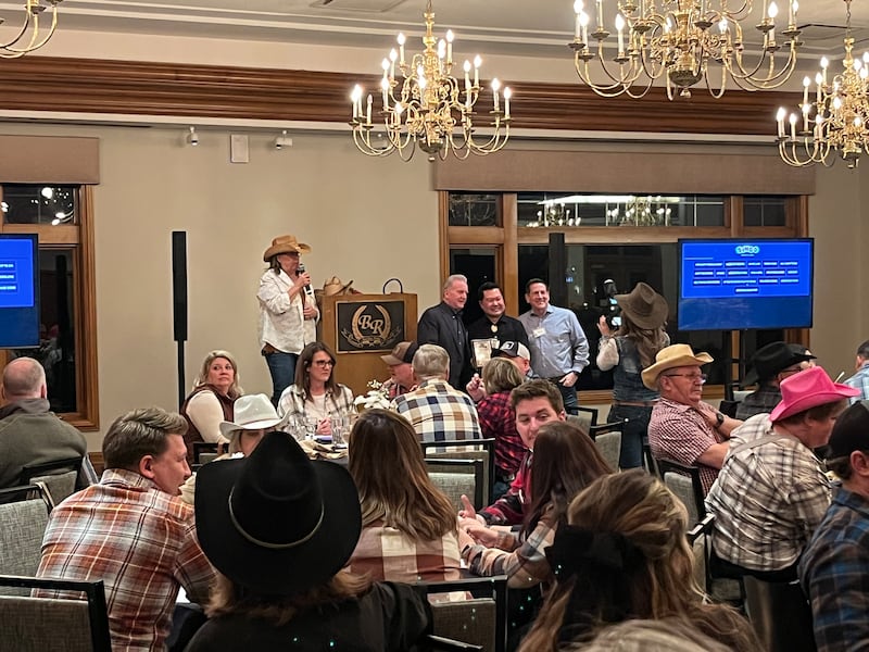 Village of Cary Mayor Mark Kownick, left, and village employees accept this year’s Cary-Grove Area Chamber of Commerce Award of Excellence on April 11, 2025.