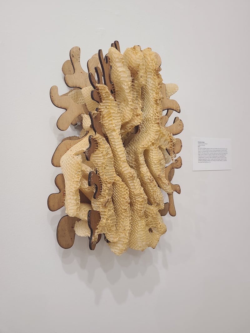 Art pieces are part of the "For the Love of Pollinators," a new exhibition at the Dunn Museum exploring the connection between art, ecology and the vital role pollinators play in healthy ecosystems.