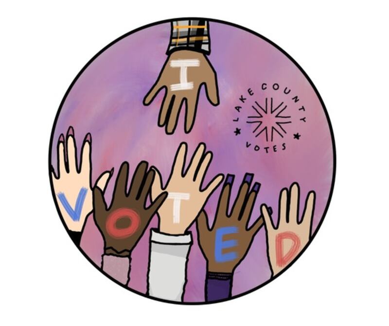 Annika’s exceptional artistry secured the grand prize, earning the honor of having their design transformed into the official Lake County “I Voted” sticker in 2024.