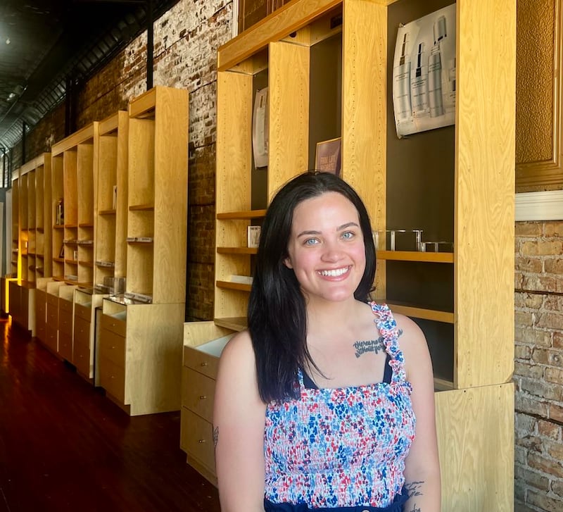 Owner Abbie Wolf stands inside her new business, Merle Norman Cosmetics Studio, at 111 S. Hennepin Ave. in Dixon, on July 23, 2025.
