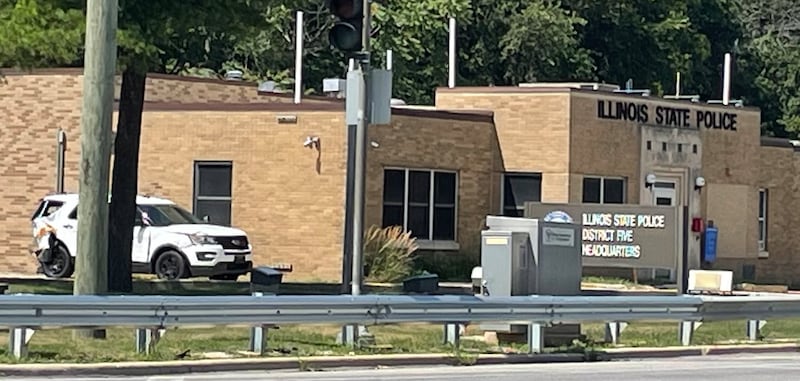 The Illinois State Police headquarters on Illinois Route 53 in Lockport on July 18, 2025.
