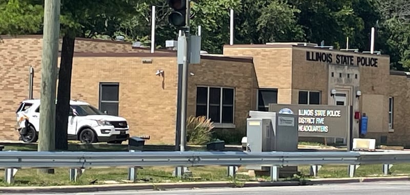 The Illinois State Police headquarters on Illinois Route 53 in Lockport on July 18, 2025.