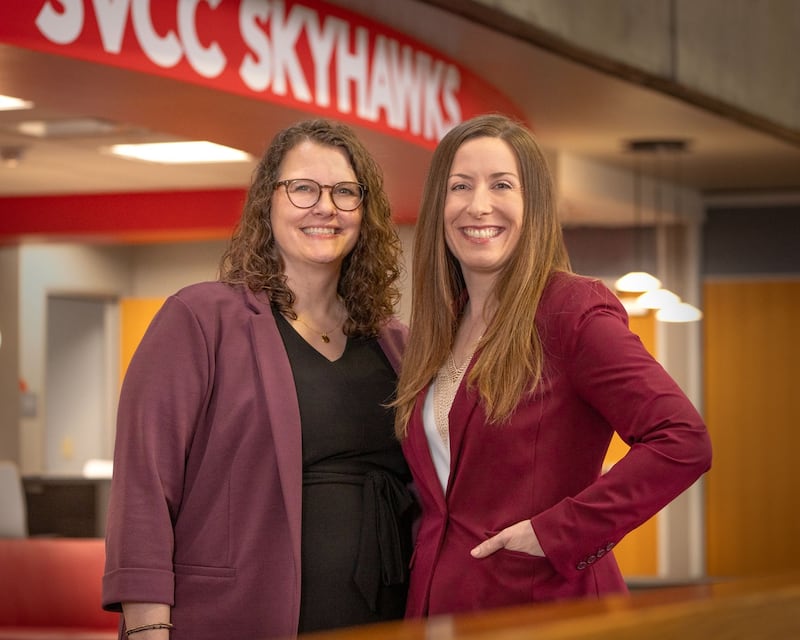Jennifer Schultz (left) has been named Sauk Valley Community College's next Vice President of Student Services, and Sasha Logan (right) has been named the college's next Vice President of Academics. Both Schultz and Logan will begin their roles in June.