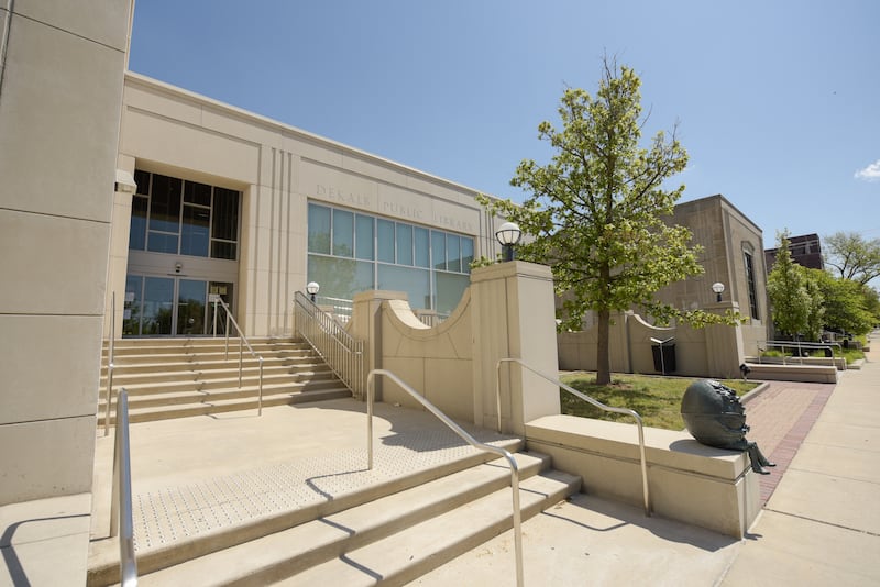 DeKalb Public Library in DeKalb.