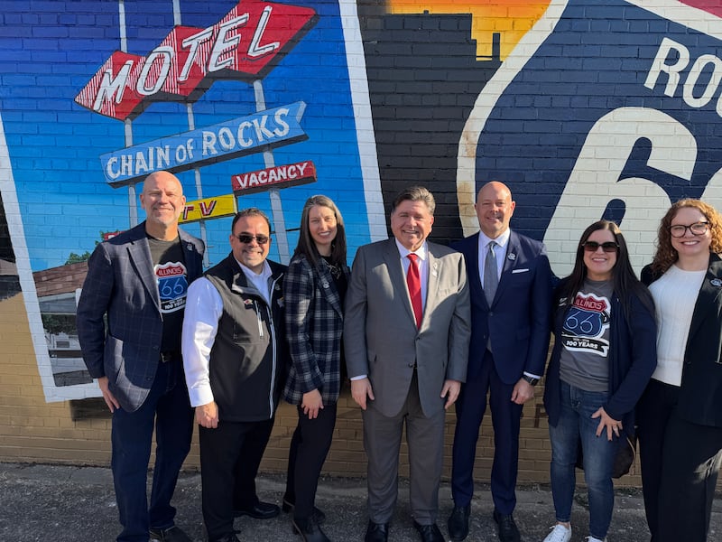 Heritage Corridor Destinations' President & CEO Robert Navarro joined the governor, the Illinois Office of Tourism, and fellow CVBs along Route 66 to celebrate the official kickoff of the Route 66 Centennial. 

Photo provided by Heritage Corridor Destinations
