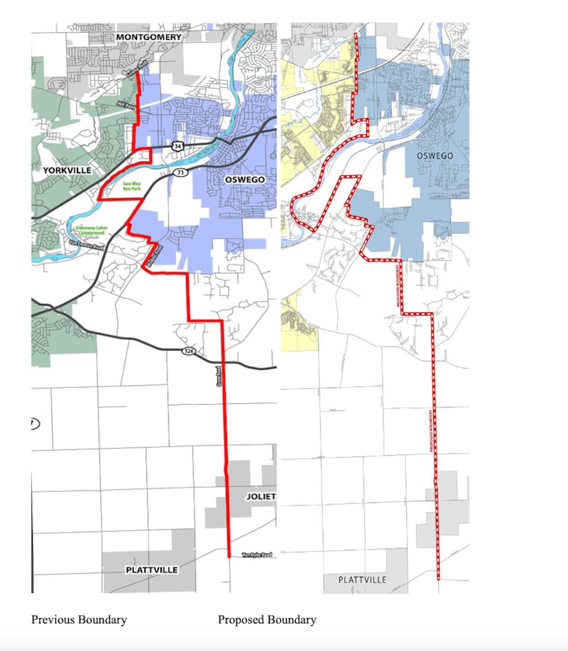 At the Jan. 6 Oswego Village Board meeting, trustees voted unanimously to approve a new 20-year boundary agreement with Yorkville. A boundary agreement between the two municipalities expired in 2022.
