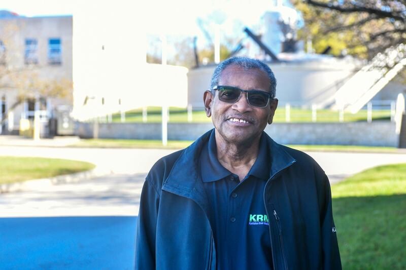 Kankakee River Metropolitan Agency superintendent Art Strother stands on the grounds of the wastewater treatment facility in Kankakee where he's worked for 40 years in Nov. 2024.