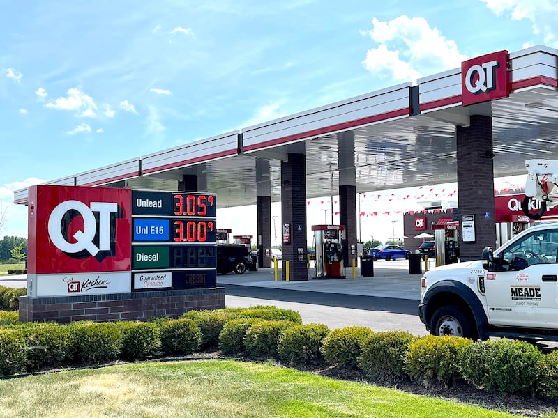 QuikTrip, 676 N. Weber Road, Romeoville, seen on Wednesday, July 2, 2025. The gas station was listed as having the cheapest regular fuel price in Will County by GasBuddy as of Wednesday, July 2, 2025.