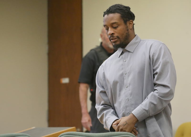 The next time he comes into La Salle County Circuit Court it will be for sentencing, and he could face more than 100 years. Malcolm Whitfield, seen entering a courtroom earlier this week, was convicted Thursday, July 24, 2025, of first-degree murder in the 2023 shooting that killed Shaquita Kelly and injured two others. He will be sentenced Oct. 3.