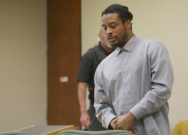 The next time he comes into La Salle County Circuit Court it will be for sentencing, and he could face more than 100 years. Malcolm Whitfield, seen entering a courtroom earlier this week, was convicted Thursday, July 24, 2025, of first-degree murder in the 2023 shooting that killed Shaquita Kelly and injured two others. He will be sentenced Oct. 3.