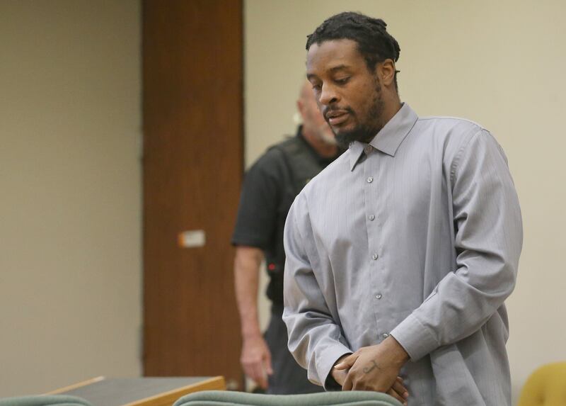 The next time he comes into La Salle County Circuit Court it will be for sentencing, and he could face more than 100 years. Malcolm Whitfield, seen entering a courtroom earlier this week, was convicted Thursday, July 24, 2025, of first-degree murder in the 2023 shooting that killed Shaquita Kelly and injured two others. He will be sentenced Oct. 3.