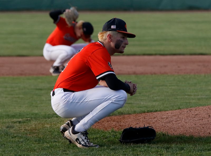 Crystal Lake Central's Grant Bellino reads to their 4-3 loss to Grayslake Central in the IHSA Class 3A Grayslake Central Sectional semifinal baseball game on Wednesday, June 3, 2026, at Grayslake Central High School.