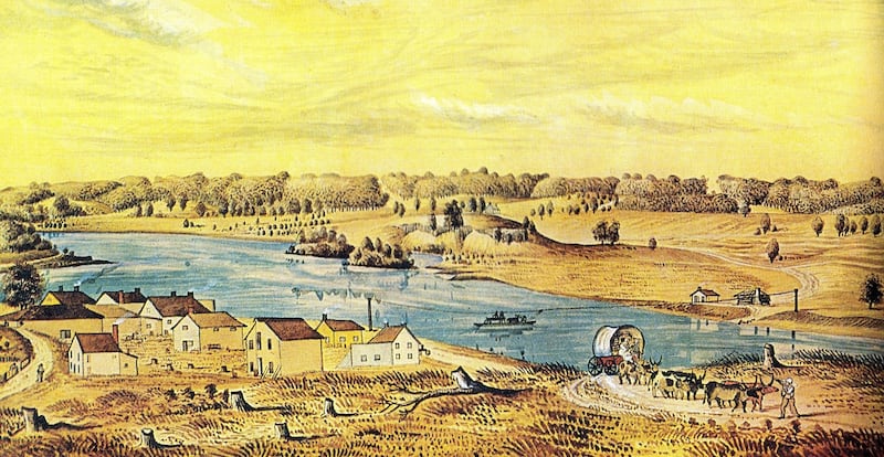 Dixon in 1842 by HF Ainslie.jpg Caption: This 1842 painting is the earliest known image of Dixon. Courtesy of Chicago History Museum, ICHi-074354, Henry Francis Ainslie, artist.