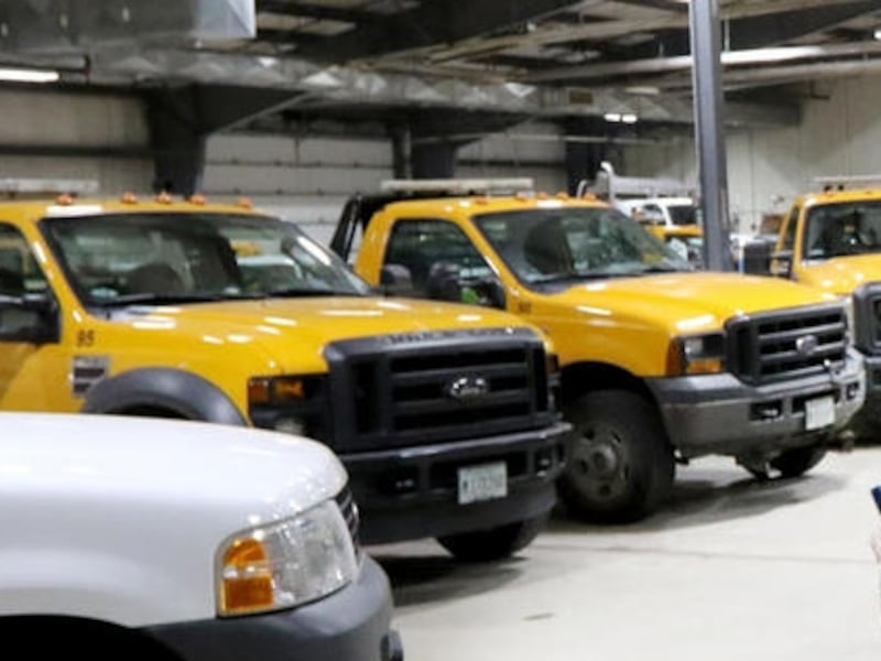Lake in the Hills Public Works vehicles are shown in an undated file photo.