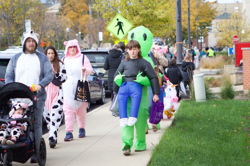 Locals gather to Trick or Treat at BatFest on Saturday, Oct. 28, 2023 in Batavia.