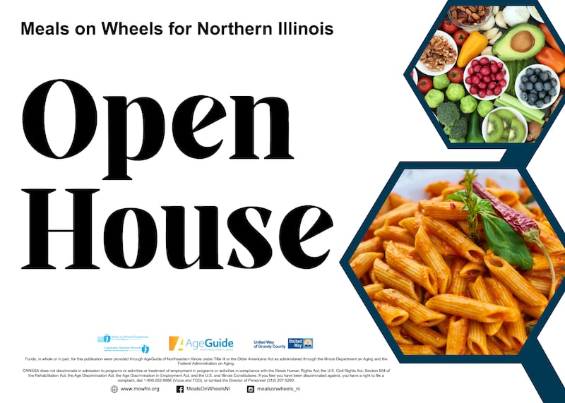 Meals on Wheels is hosting an open house from 9 a.m. to 1 p.m. Thursday, May 8 at Saratoga Towers, 1700 Newton Dr., Morris.