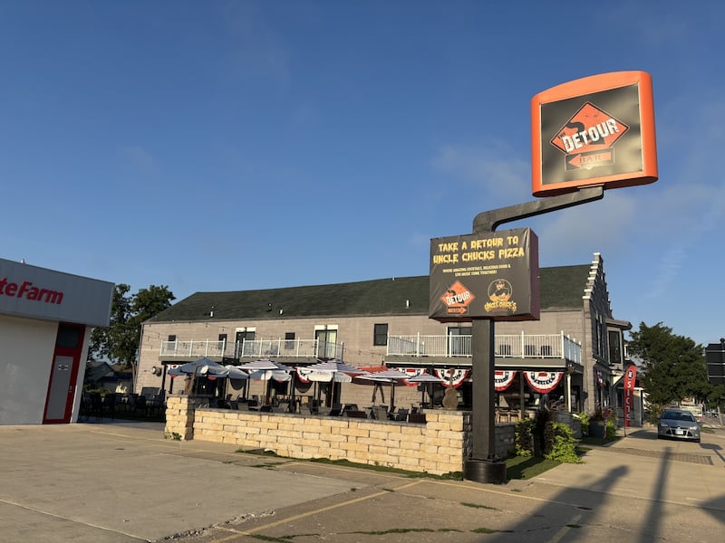 Uncle Chuck’s Pizzeria is behind Detour Tap at 328 3rd St. in La Salle.