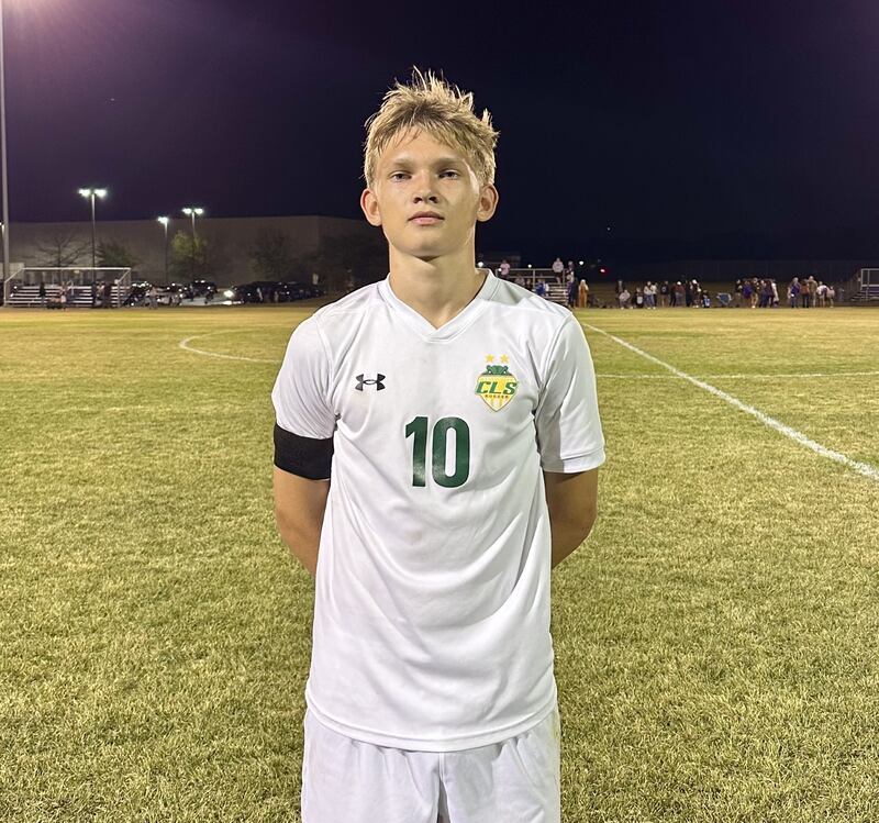 Crystal Lake South's Will Prus scored two goals to lead the Gators during their 2-0 victory over Hampshire on Thursday.