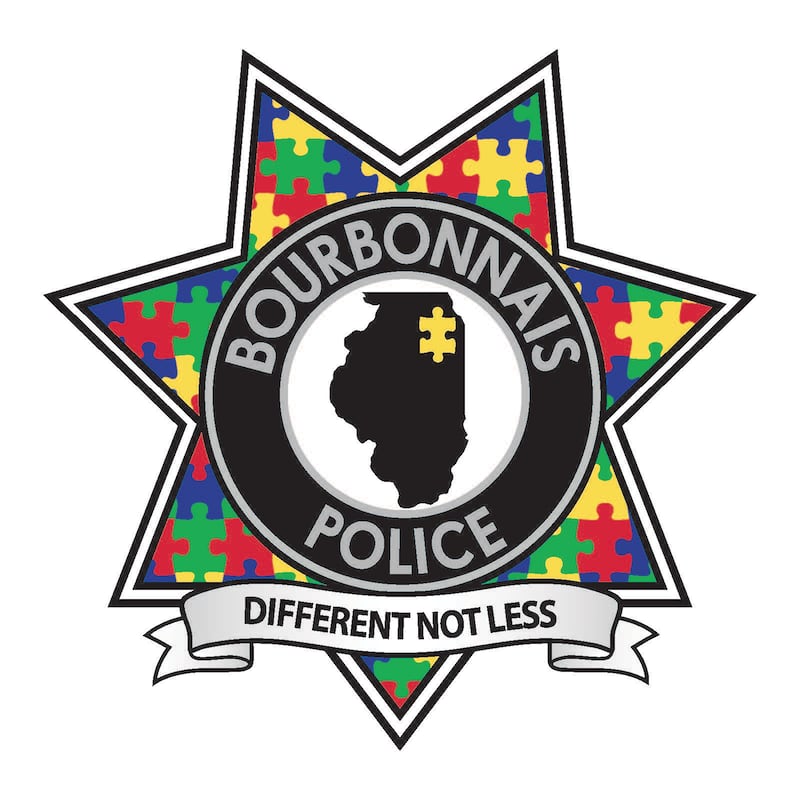 Village of Bourbonnais - Police Autism Star