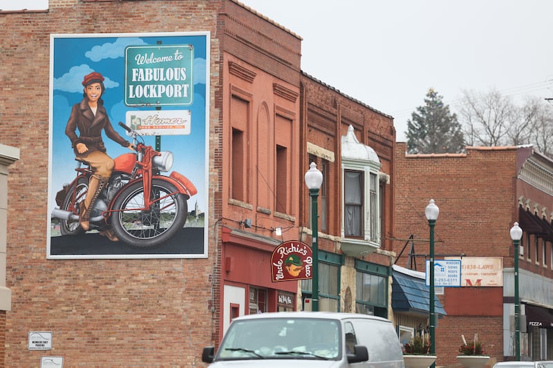 The newest mural donated by the Homer Tree Services, Inc was recently put up in downtown historic Lockport. The mural is seen on Saturday, Dec. 10, 2022, in Lockport.