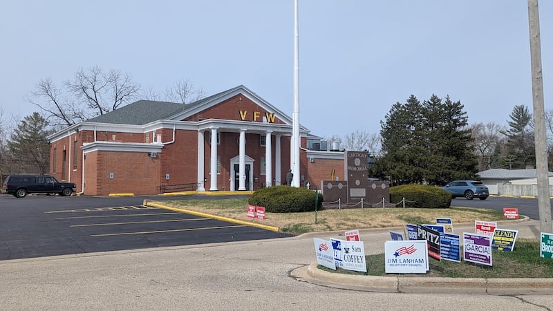 Cantigny Post 367 Veterans of Foreign Wars in Joliet served as a polling place on Tuesday, April 1, 2025.