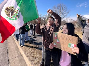 Photos: DeKalb High School students stage walkout, protest against ICE